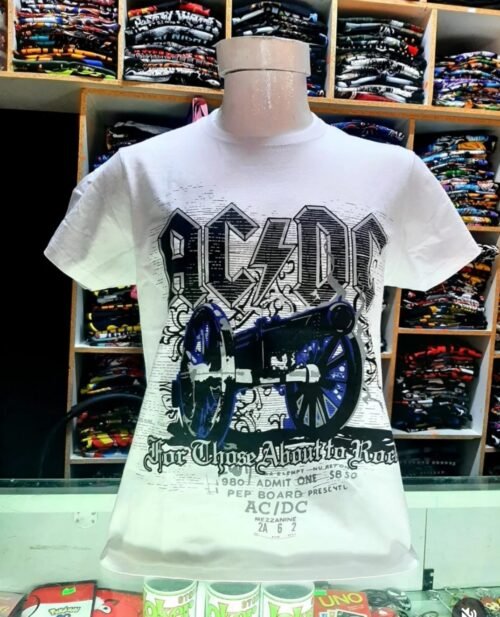 POLERA ACDC BLANCA