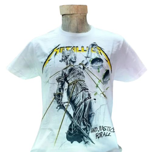 POLERA METALLICA BLANCA